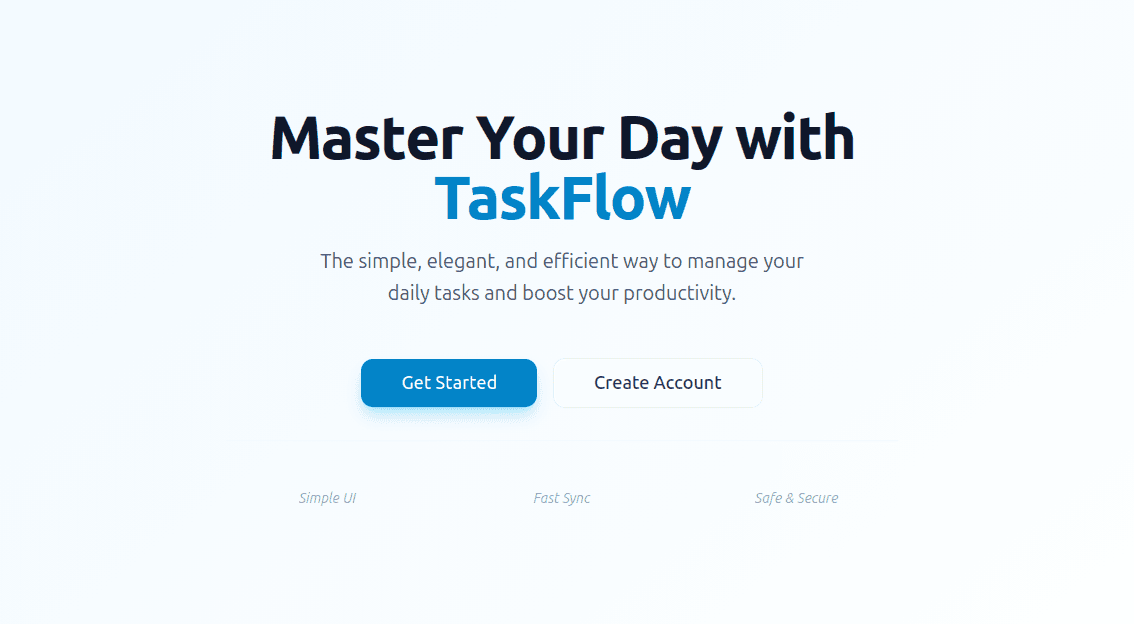 Taskflow project preview
